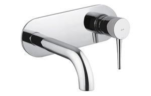 Abode Chao Wall Mounted Basin Mixer - Chrome